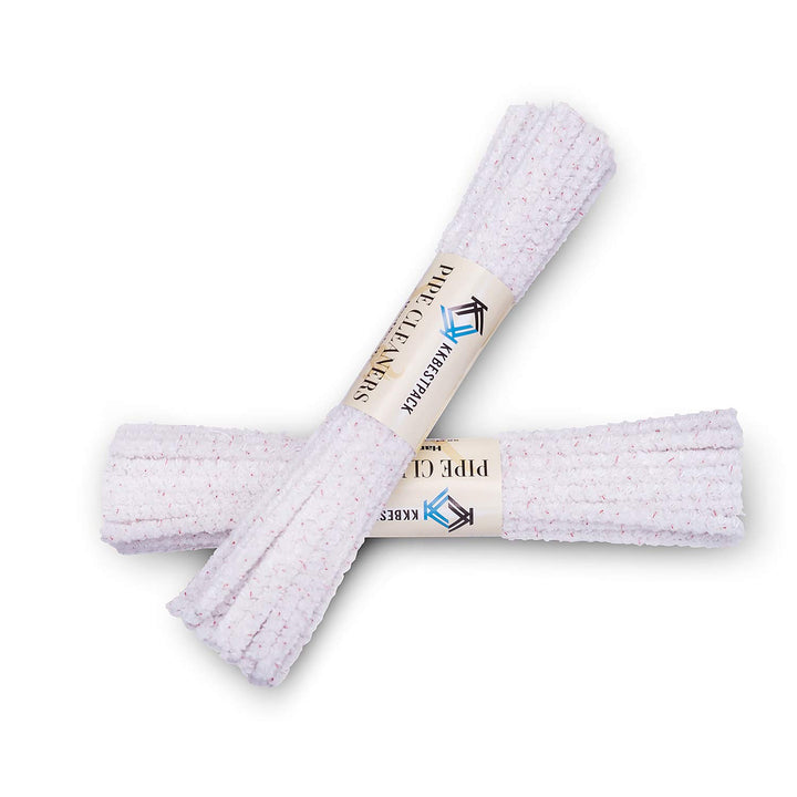 Kkbestpack White Hard Bristle Pipe Cleaners 8 Bundles, 352 Count Glass Cleaner (Hard)