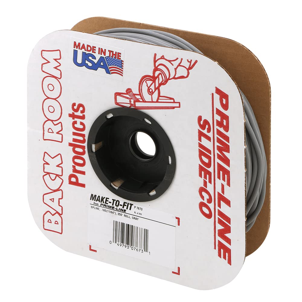 Products P 7673 Screen Retainer Spline, .165-in(11/64-in), 250-ft Roll, Gray