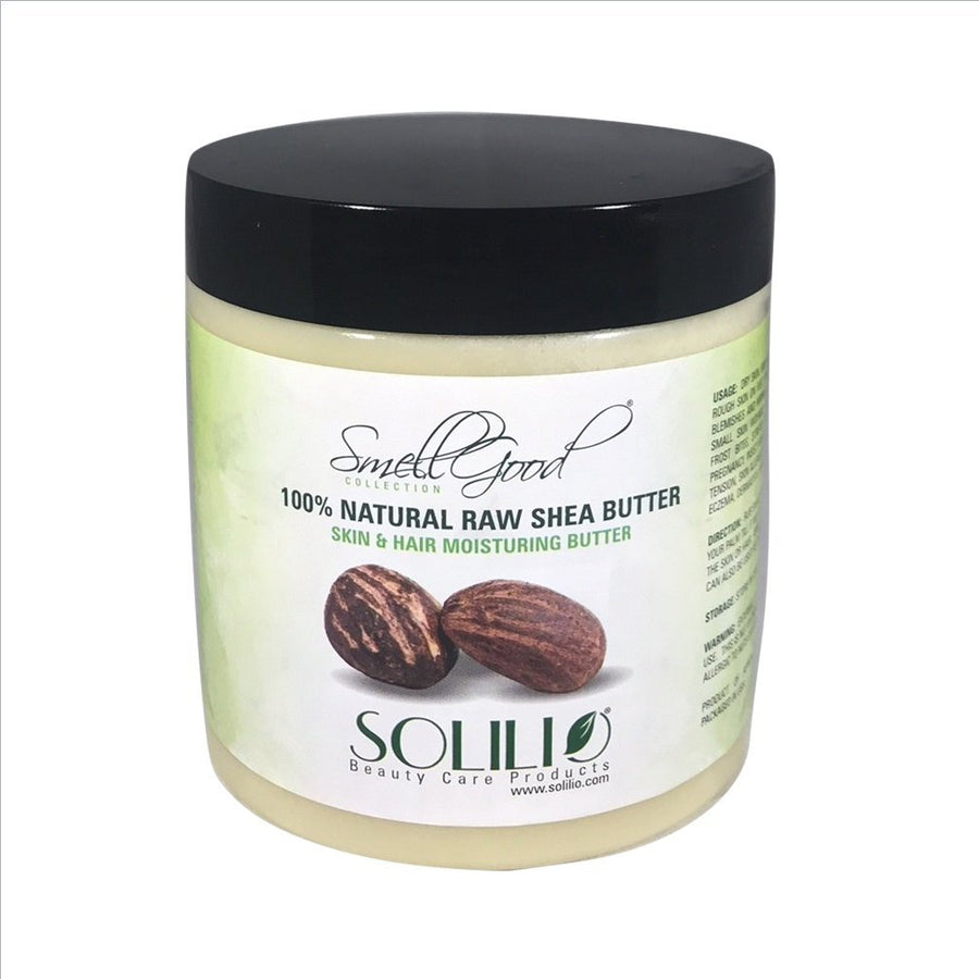 - Pure Unrefined Shea Butter, totally natural and organic, ivory color, packed in 8OZ Jar, 1 Unit