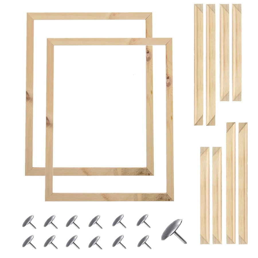 40X50 cm Wooden Frame DIY Picture Frames Art Suitable for Home Decor Painting Digital Diamond Drawing Paintings, Display Pictures 16x20 picture frames for wall (2PCS-40 * 50 CM)