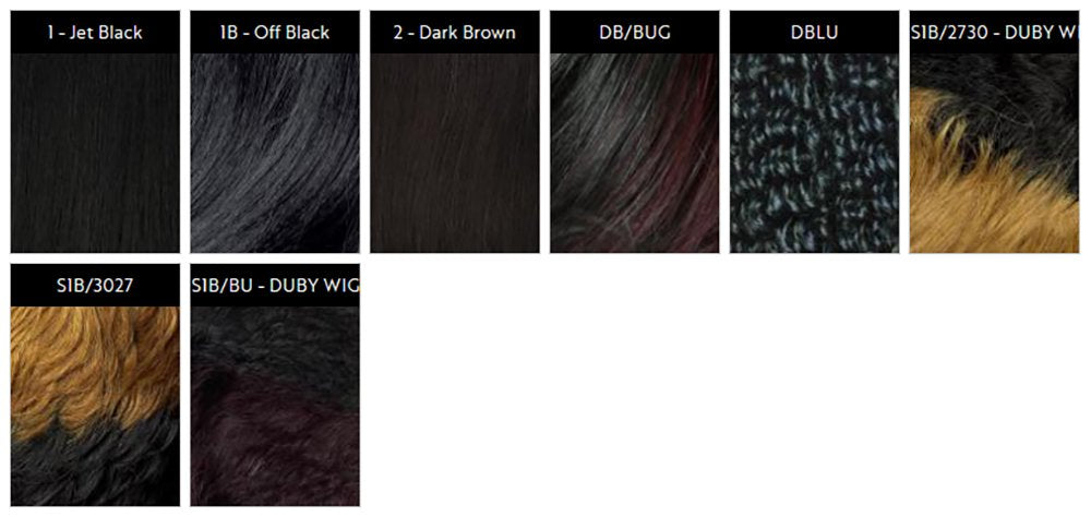Premium Duby Human Hair Wig - PIXIE (#1B)