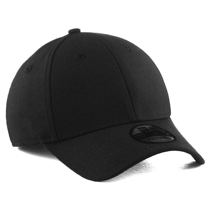 Blank Custom 39THIRTY Stretch-Fitted Cap (BLK, M/L)