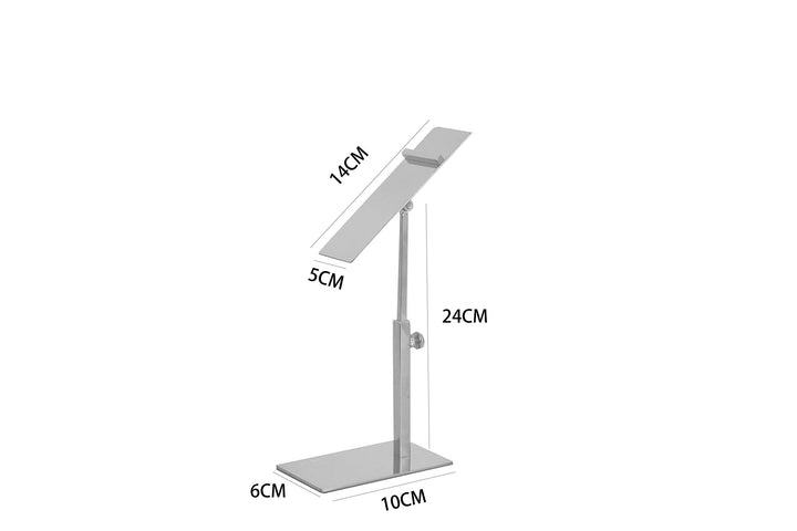 1 pcs Modern Gold Polished Shoe Riser Sandal Shoe Store Metal Shoe Display Stand Rack Stand Adjustable Height (Gold)