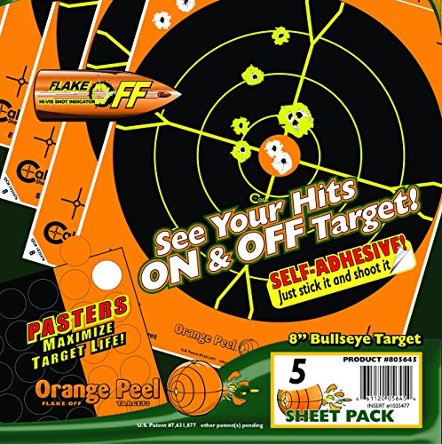Orange Peel 8 Inch Splatter Target 5-Pack