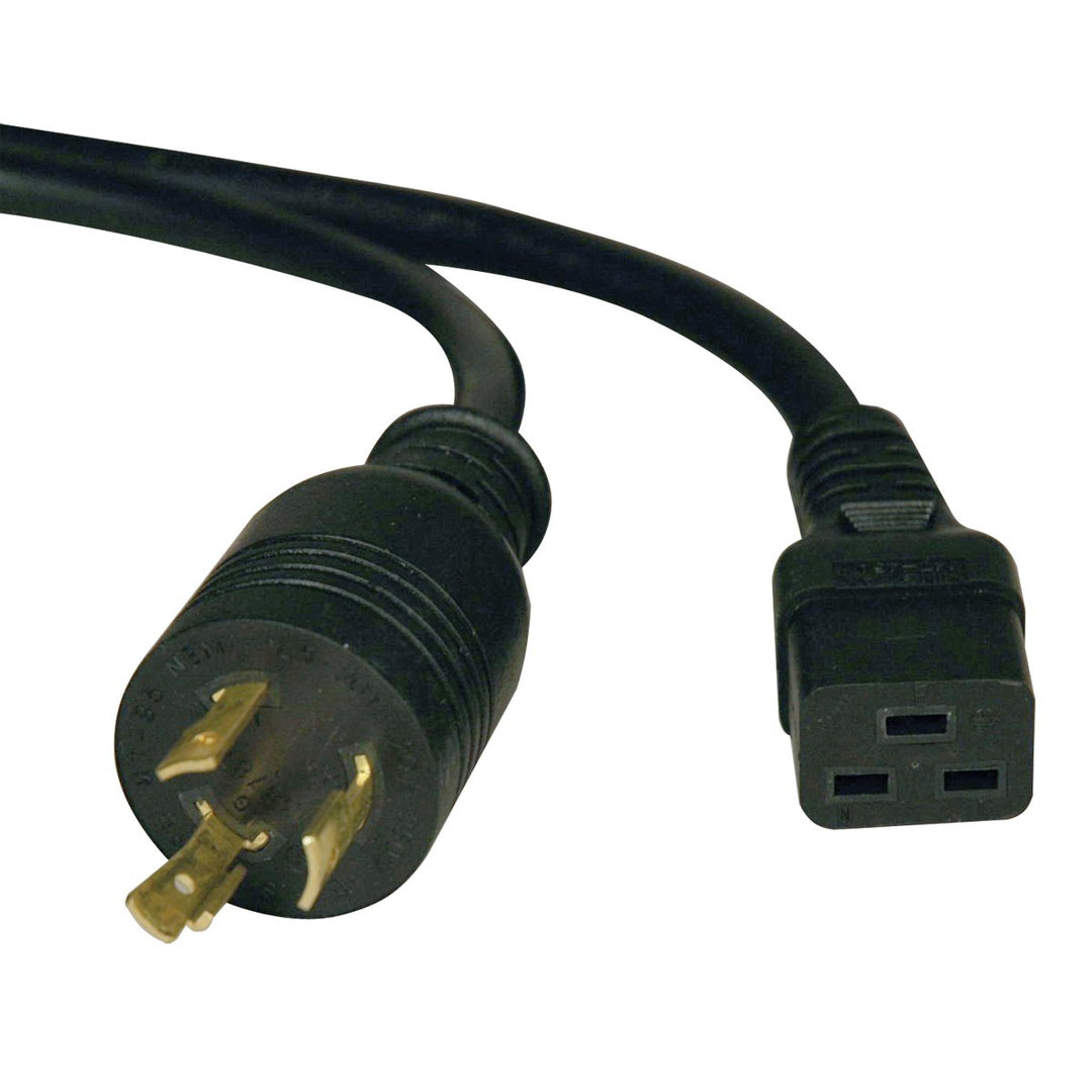 Heavy-Duty Power Cord for PDU and UPS 20A, 12AWG (IEC-320-C19 to NEMA L6-20P) 6-ft.(P040-006) Black