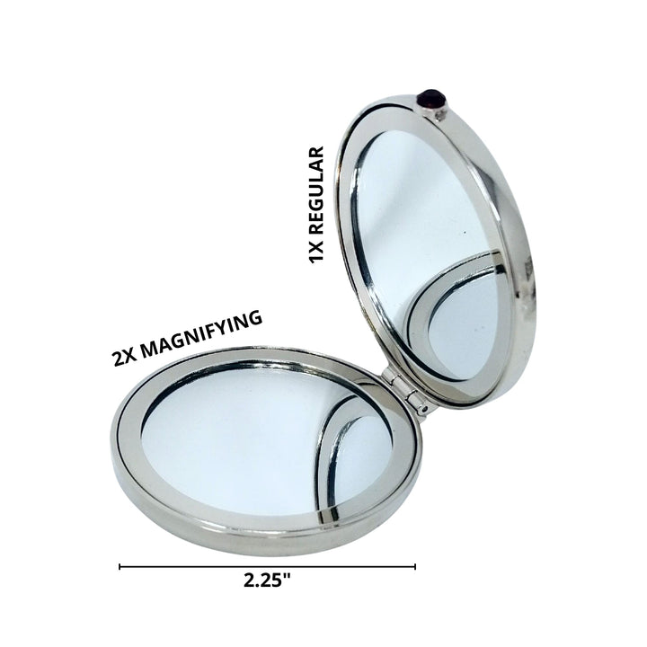 Compact Mirror, Inter-Locking Heart