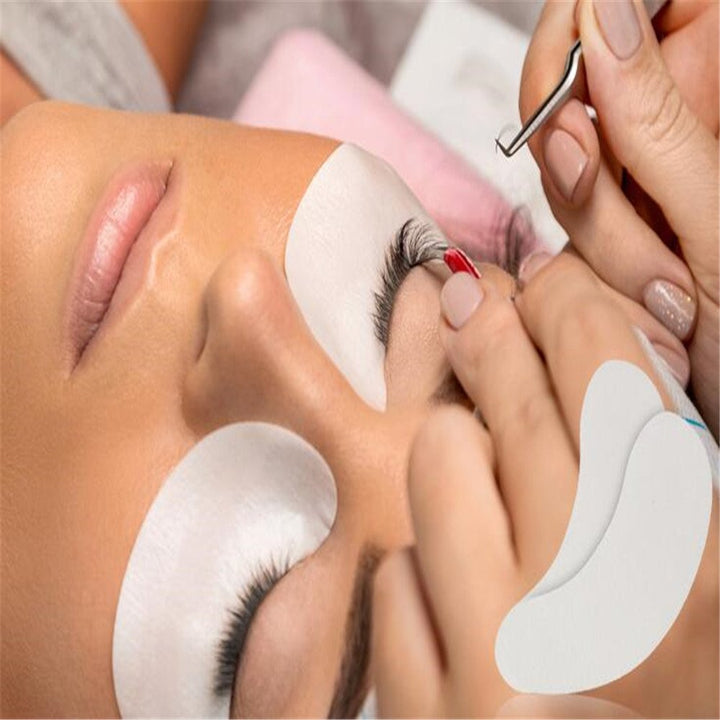 100 Pairs SetEye Gel Patches,Under Eye Pads Lint Free Lash Extension Eye Gel Patches for Eyelash Extension Eye Mask Beauty Tool