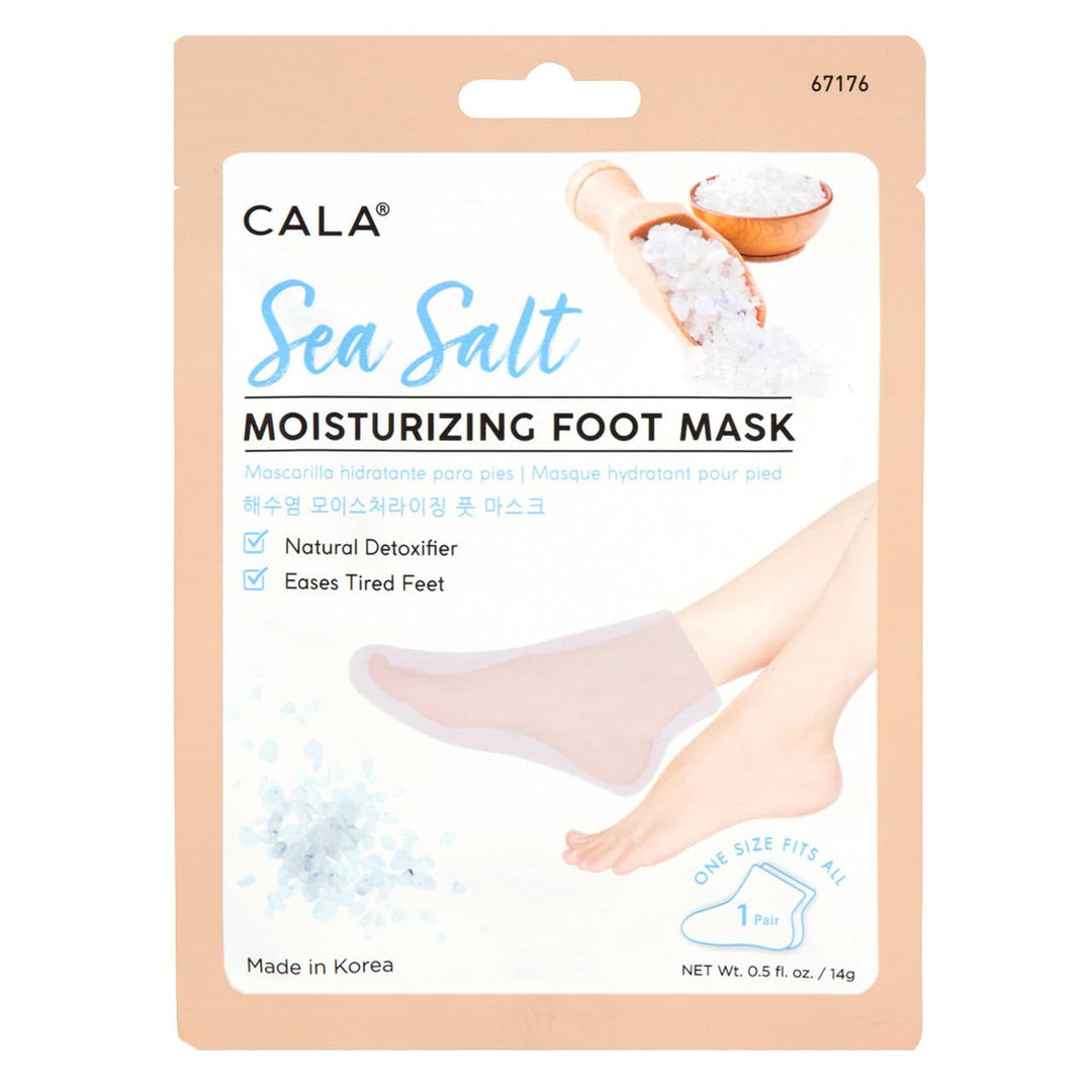 Sea salt moisturizing foot mask 3 count, 3 Count
