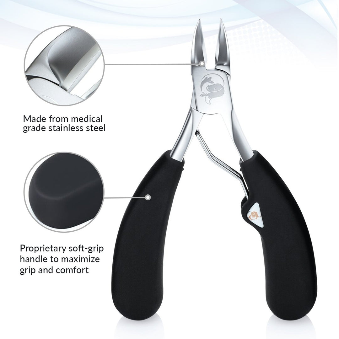Heavy Duty Nail Clippers for Thick Nails - Best Professional Toenail Clippers for Men Women Seniors - Large Medical Grade Podiatrist Nail Nippers Toe Clipper for Ingrown Nails