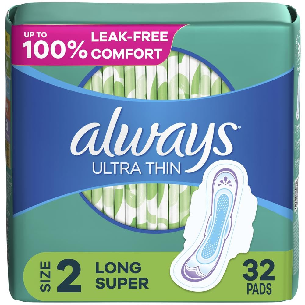 Ultra Thin pads Super with Flexi-Wings unscented 32 Count