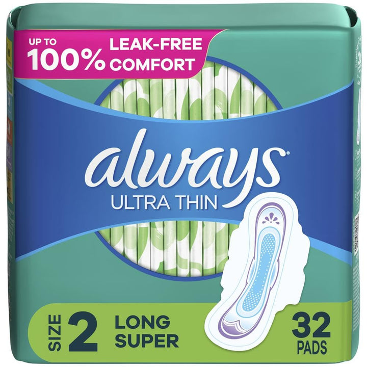 Ultra Thin pads Super with Flexi-Wings unscented 32 Count