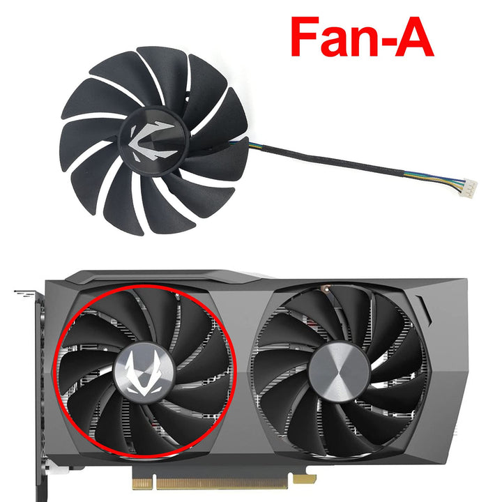 88mm GA92S2U RTX3060 GPU-Fan-Replacement for Zotac-Gaming-RTX-3060-Ti-TWin-Edge-Graphics-Card-Cooling-Fan (Fan-AB)