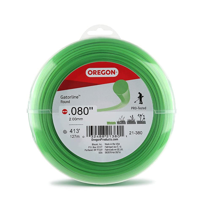 21-380 Gatorline 1-Pound Round String Trimmer Line, .080-inches x 413-feet – Fits Most Weed Whacker Types