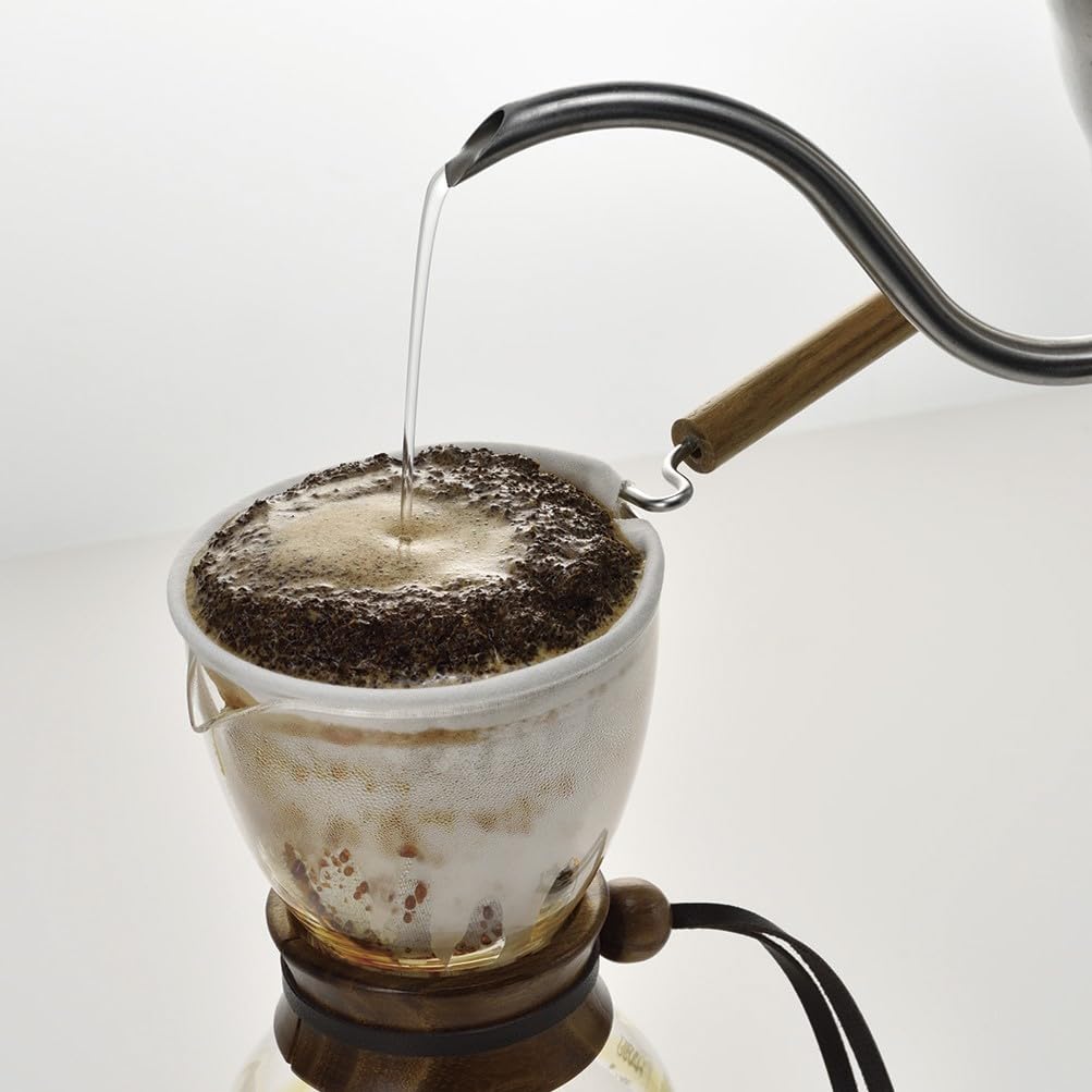 Hario Woodneck Drip Pot, 240ml, Dark Wood