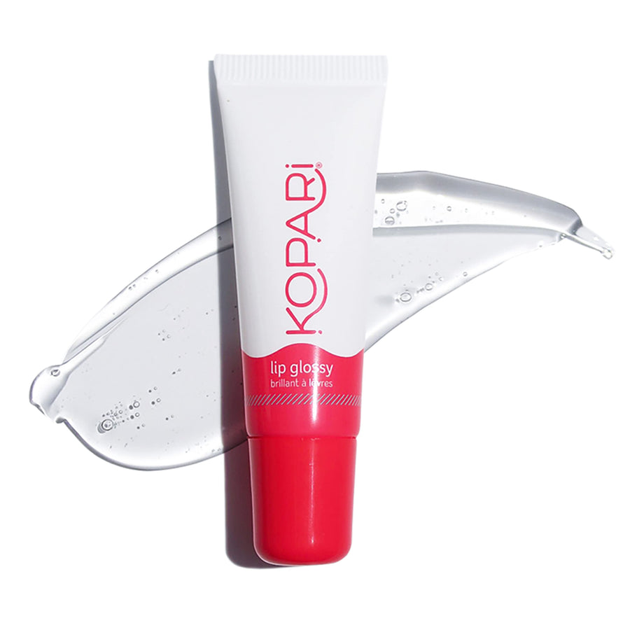 Coconut Lip Glossy - Clear - Hydrating and Moisturizing, Vitamin E and Shea Butter With 100% Organic Coconut Oil, Non GMO, Vegan Sulfate Free 0.35 Oz
