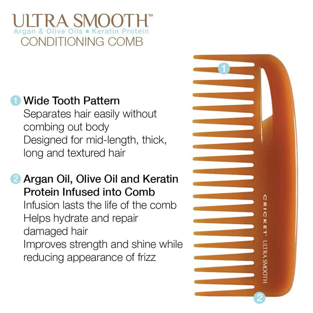 Ultra Smooth Hair Conditioning Rake Comb infused with Argan Oil