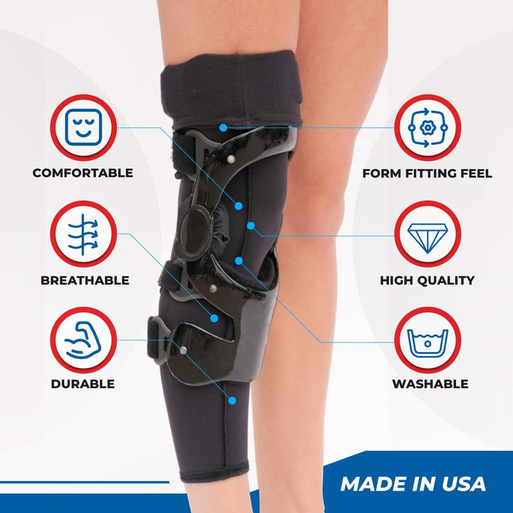 Bracesox Knee Brace Undersleeve – Cotton/Lycra blend Knee Sleeves for Women & Men, Breathable Knee Sleeve for Women & Men for Knee Bracing, Comfortable Knee Sleeve for Knee Braces - X-Small