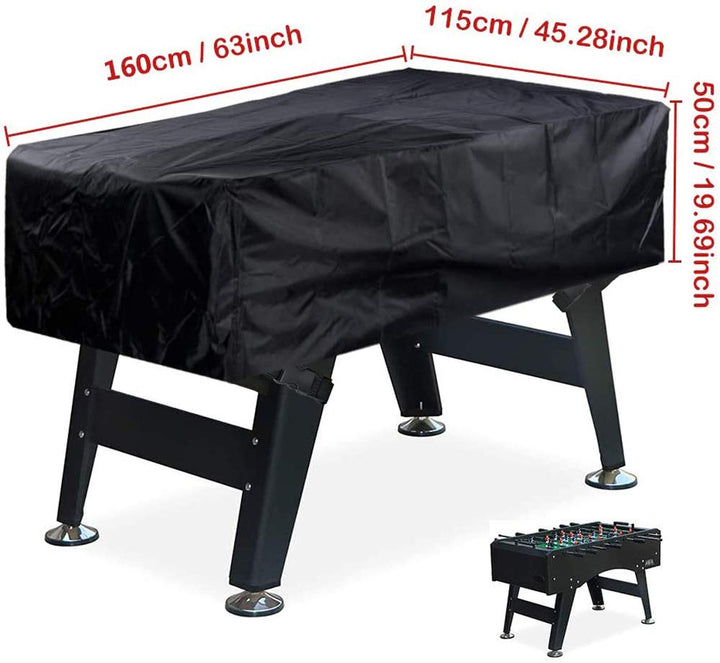 Foosball Table Cover Soccer Table Cover Protection Waterproof Outdoor/Indoor UV Resistant-63x45x19 inches (LxWxH)