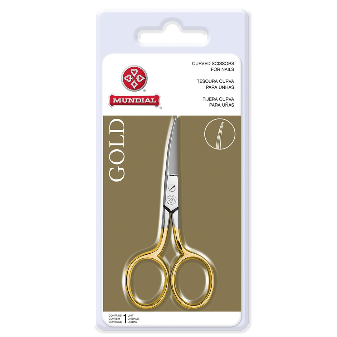 Gold Scissors 3 1/2 Curved Blades
