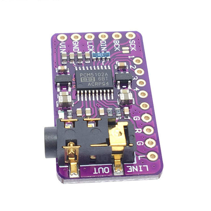 PCM5102 I2S IIS Lossless Digital Audio DAC Decoder Module Stereo DAC Digital-to-Analog Converter Voice Module for Arduino Raspberry Pi