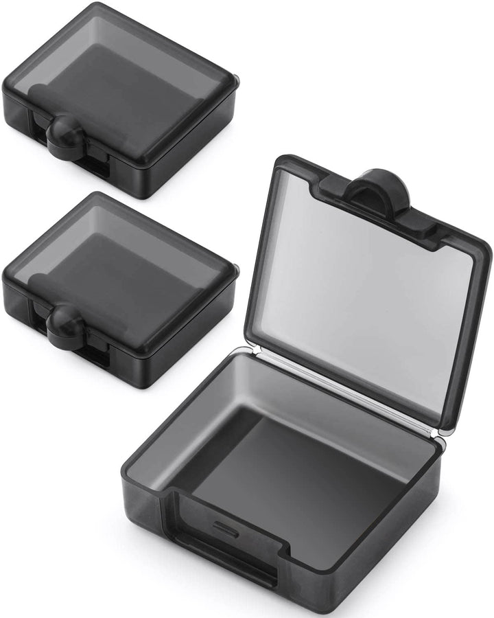 Small Pocket Pill Case(3 Pack), Daily Single Pill Box Organizer Portable for Purse Travel, Mini Pill Container for Pills Vitamin Fish Oil Supplements (White)