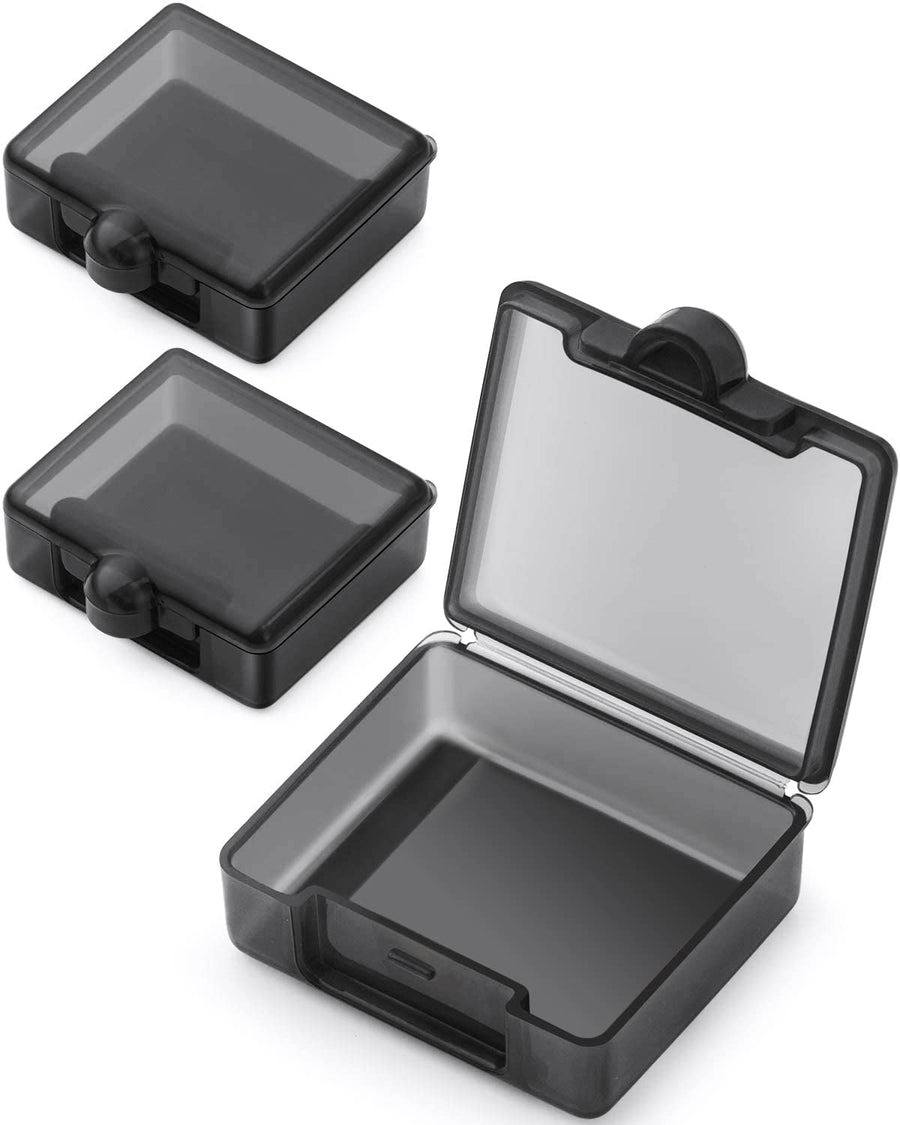 Small Pocket Pill Case(3 Pack), Daily Single Pill Box Organizer Portable for Purse Travel, Mini Pill Container for Pills Vitamin Fish Oil Supplements (White)