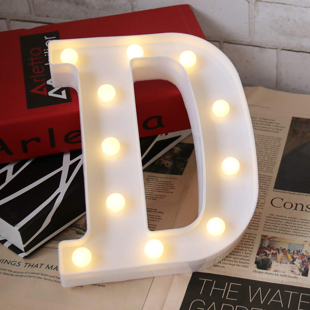 Light Up Letters Remote Timer, LED Letters Lights Alphabet Maruqee Light Up Letters Battery Powered Letter Sign Letter Lights for Night Light Wedding Party Girls Gifts Home Christmas Decoration-A