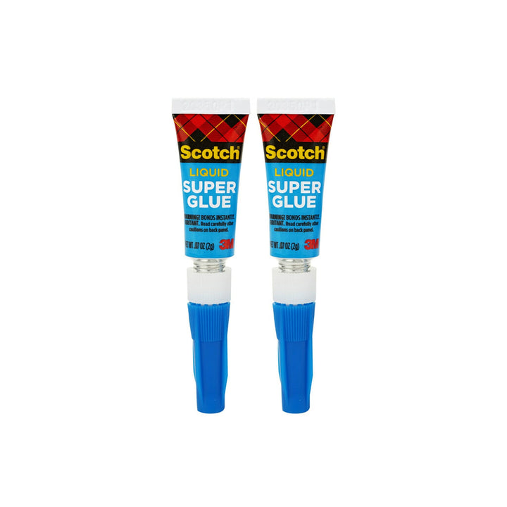 Scotch Super Glue Liquid, .07 oz, 2-Pack, Fast Drying Liquid Formula (AD117)