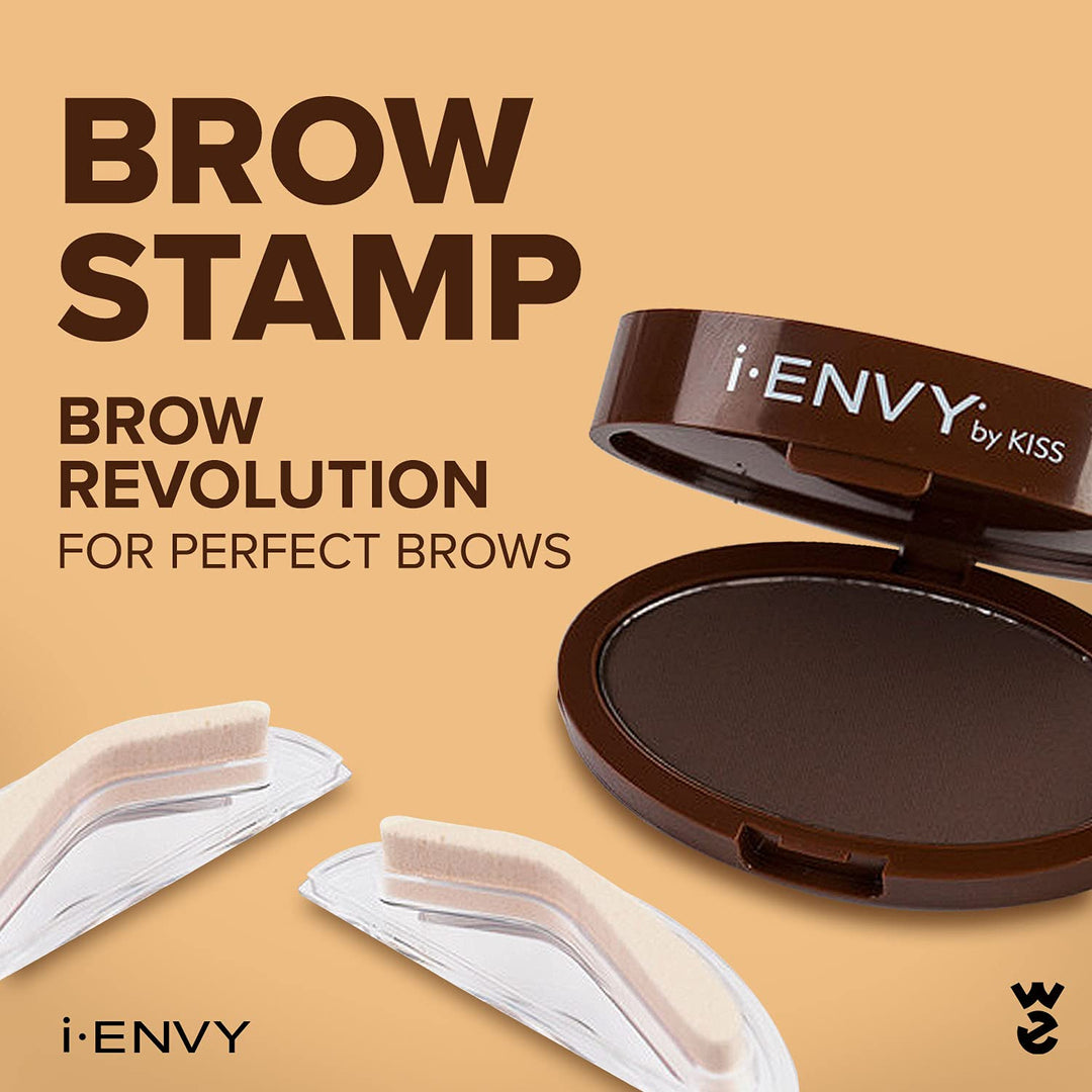 Kiss I Envy Brow Stamp Kit Dark Brown (2 Pack)