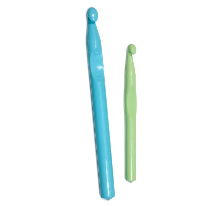 Wright Products 74492 Jumbo Plastic Crochet Hook Set, Sizes P16 & Q