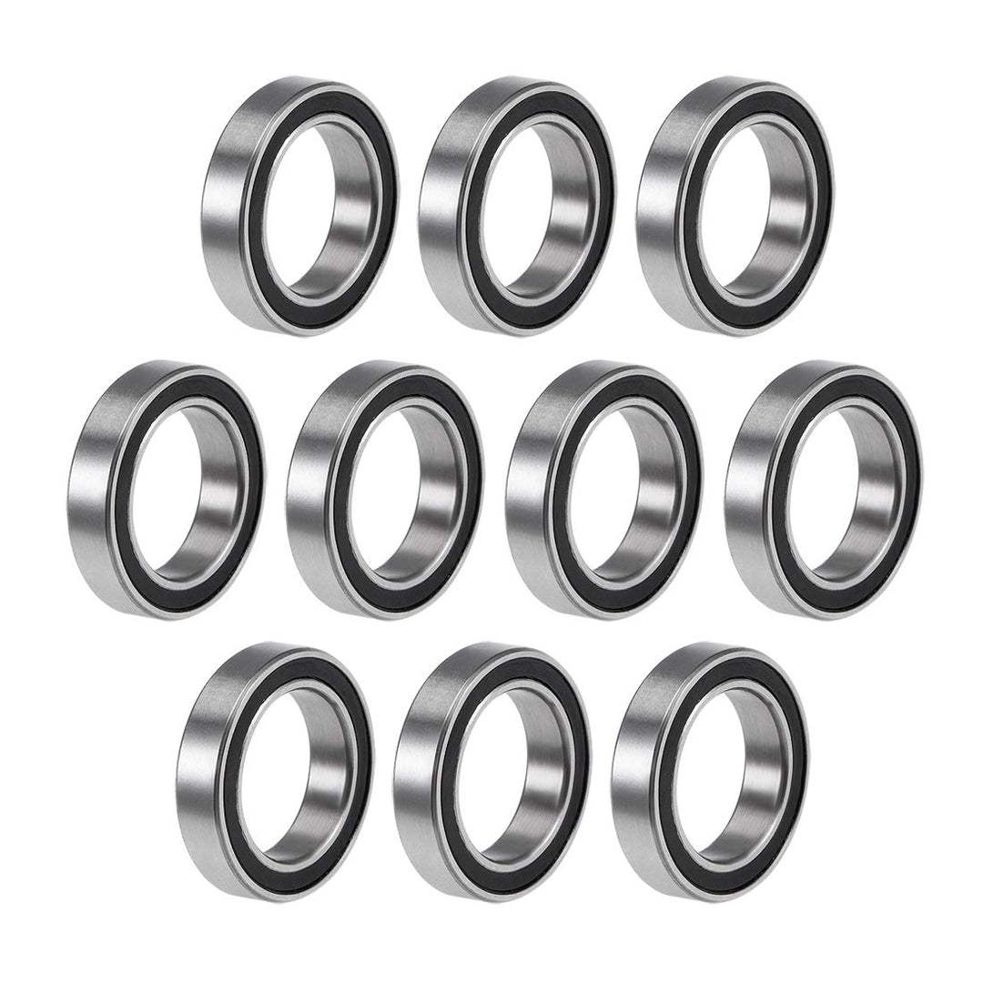 6701-2RS Deep Groove Ball Bearings Z2 12mm x 18mm x 4mm Double Sealed Chrome Steel 10pcs