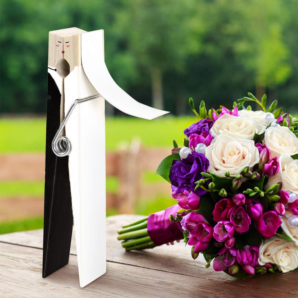 Big Clothes Pin, 1 PC Large Clothes Clip, 9 Inch Wooden Giant Clothespin, Natural Wood Jumbo Clothespin for DIY Crafts, Wedding and Bathroom Decoration