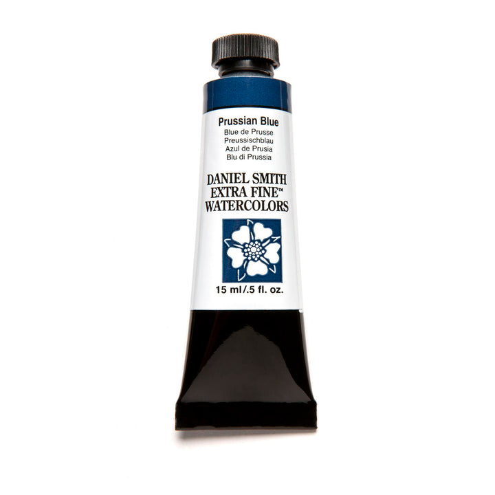 Daniel Smith Extra Fine Watercolor 15ml Paint Tube, Prussian Blue, 0.5 Fl Oz (Pack of 1)