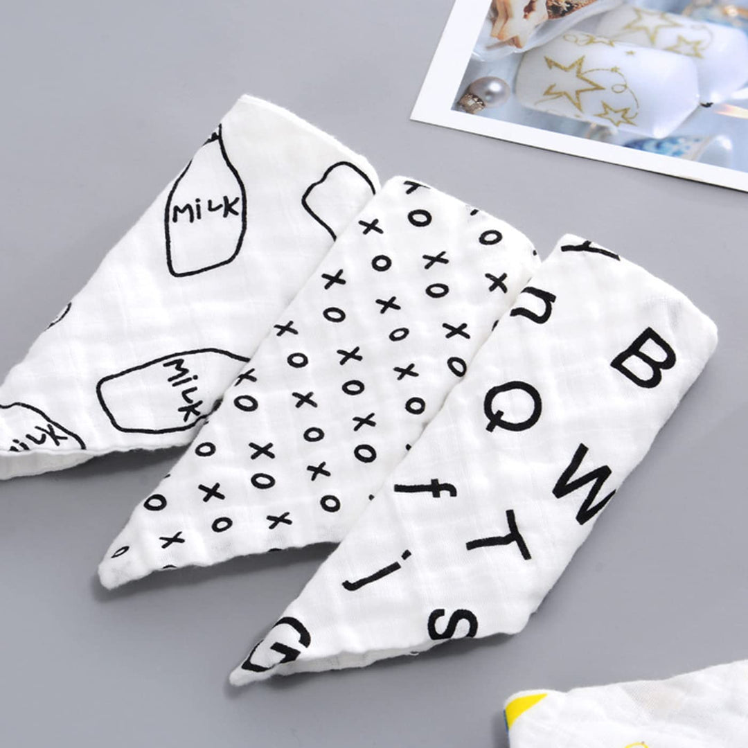 5-Pack Organic Baby Bibs for Girls & Boys - Teething Baby Bibs for Boy, Girl - Newborn Bibs for Baby Girl, Boy