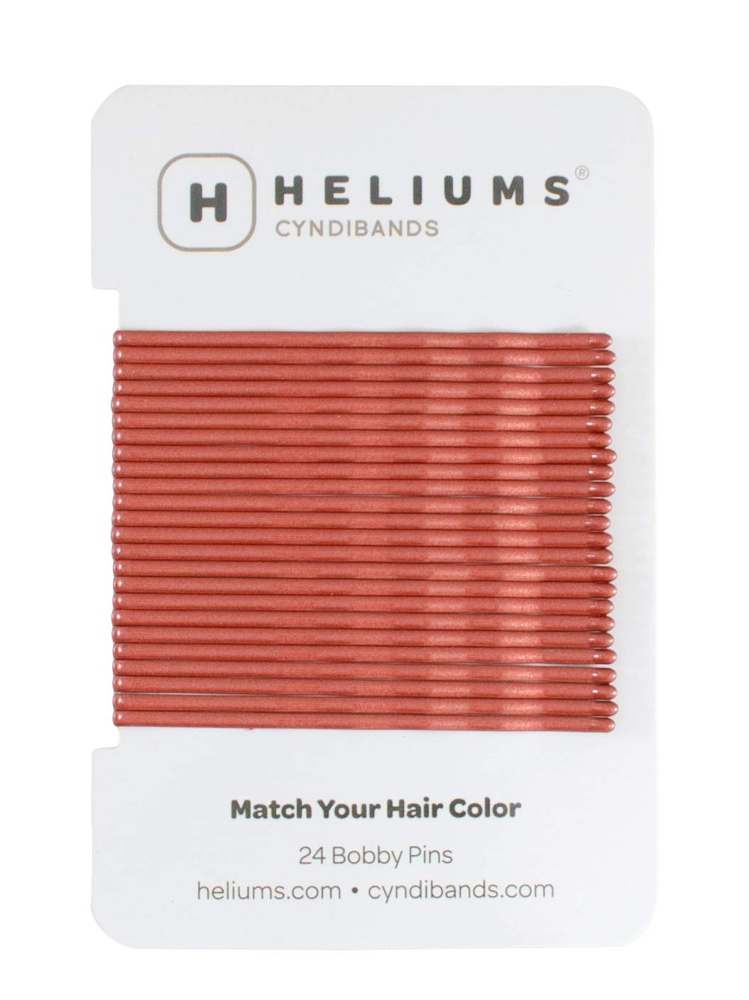 Large Bobby Pins - Auburn Red - 2.5 Inch Extra Long Wavy Hair Pins - 24 Pack