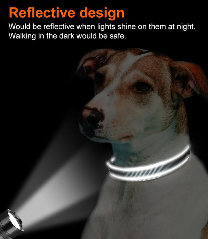 Reflective Dog Collar,Soft Neoprene Padded Breathable Nylon Pet Collar Adjustable for Extra Large Dogs,Gray,XL