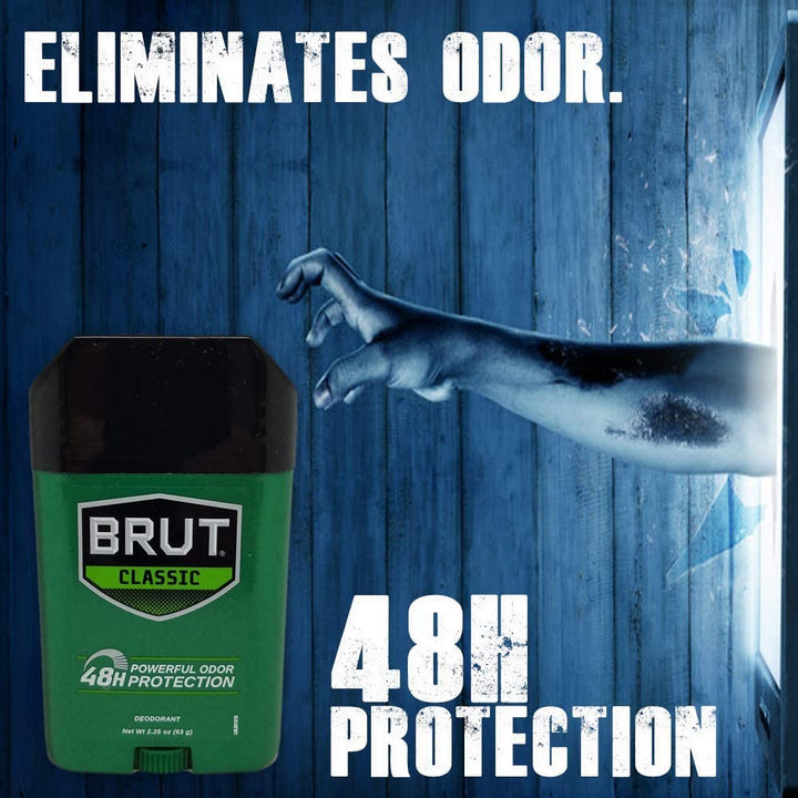BRUT Deodorant Stick Classic Fragrance 2.25 oz (Pack of 2)