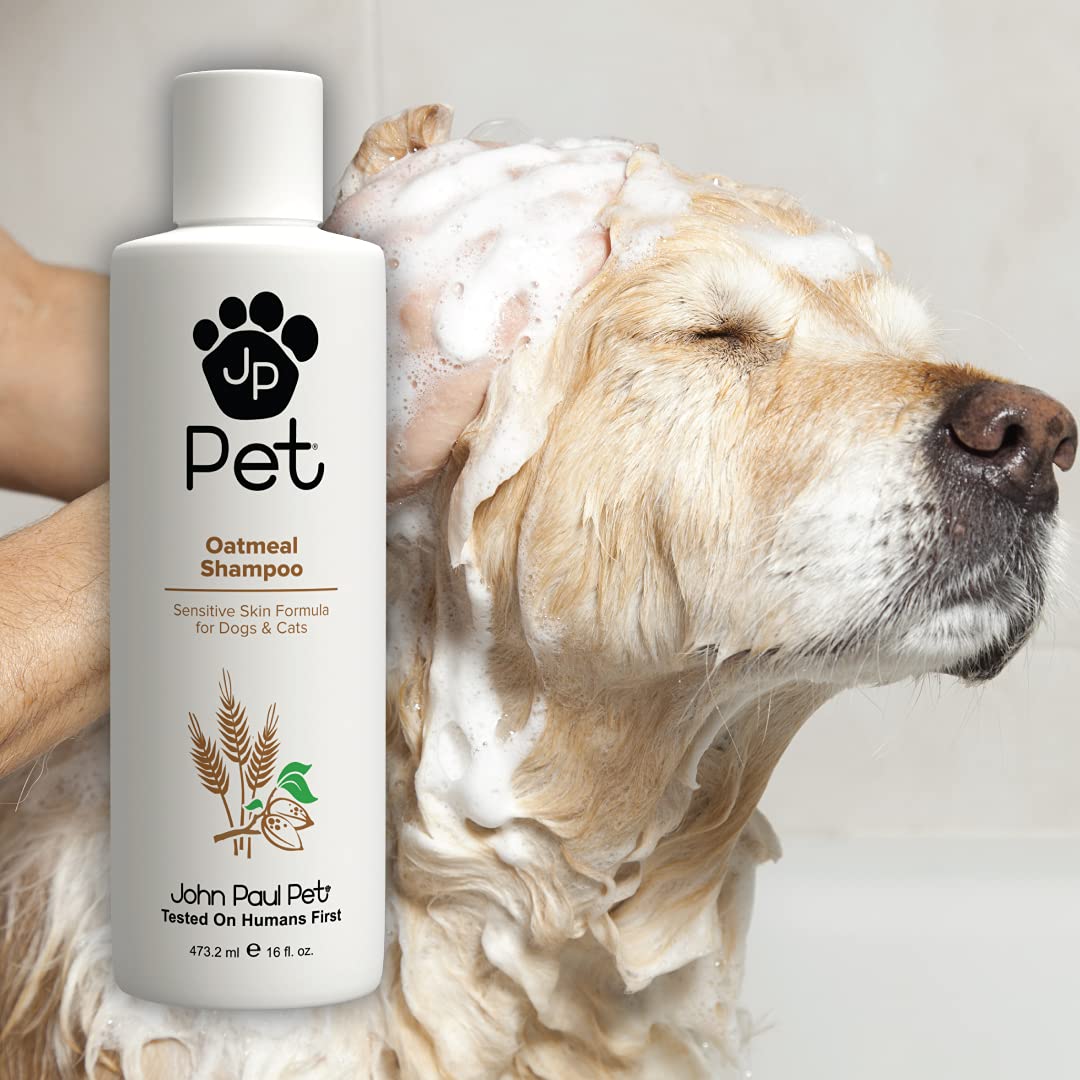 Oatmeal Shampoo - Grooming for Dogs and Cats, Soothe Sensitive Skin Formula with Aloe for Itchy Dryness for Pets, pH Balanced, Cruelty Free, Paraben Free, Made in USA