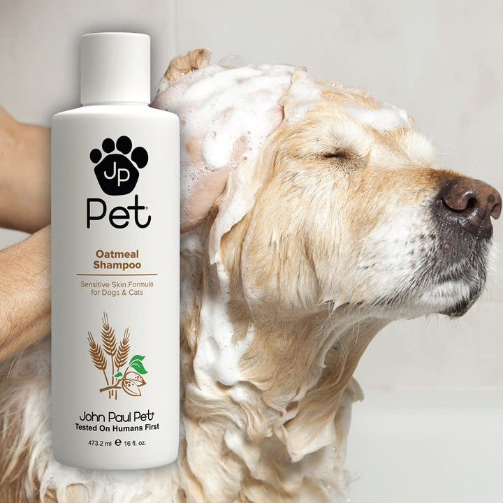 Oatmeal Shampoo - Grooming for Dogs and Cats, Soothe Sensitive Skin Formula with Aloe for Itchy Dryness for Pets, pH Balanced, Cruelty Free, Paraben Free, Made in USA