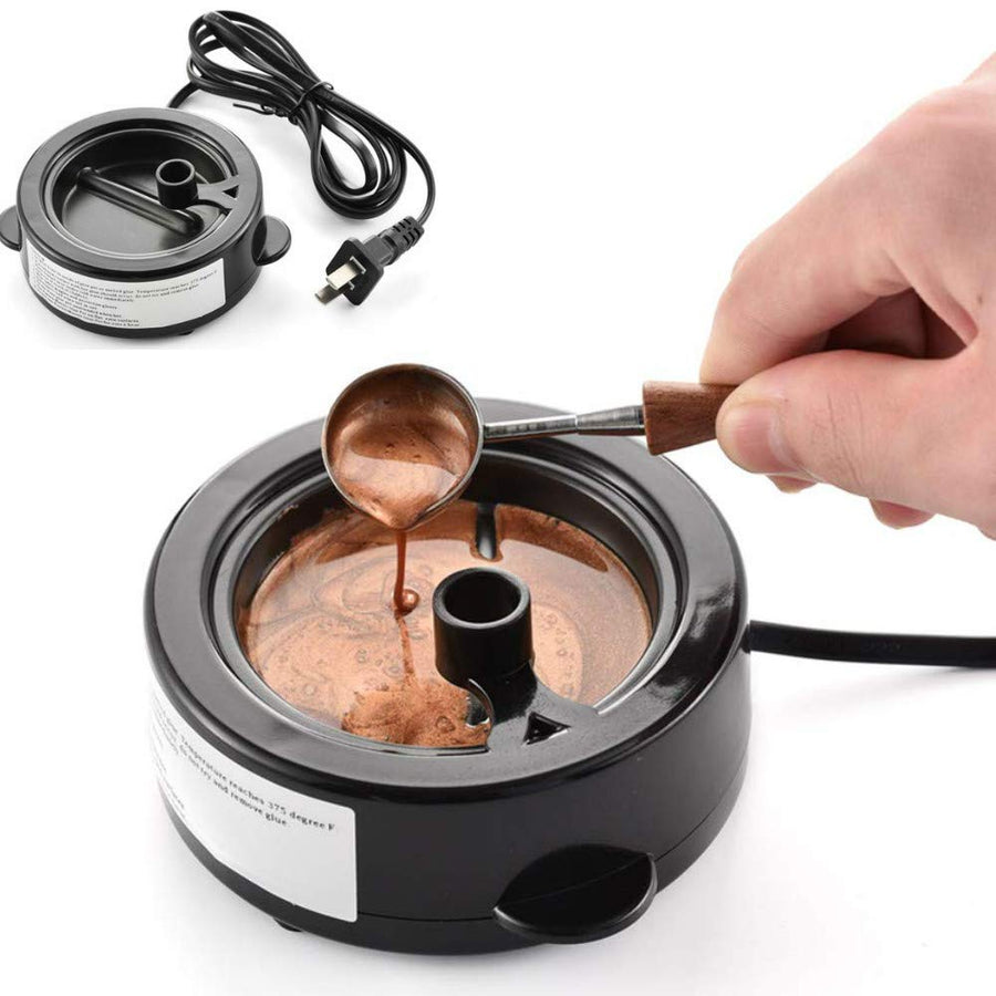 Sealing Wax Melting Furnace, Wax Seal Warmer Wax, Melting Furnace Tool for Melting Wax Seal Sticks, Sealing Wax Beads (Electric Wax Melting Furnace - Mini Glue pot)