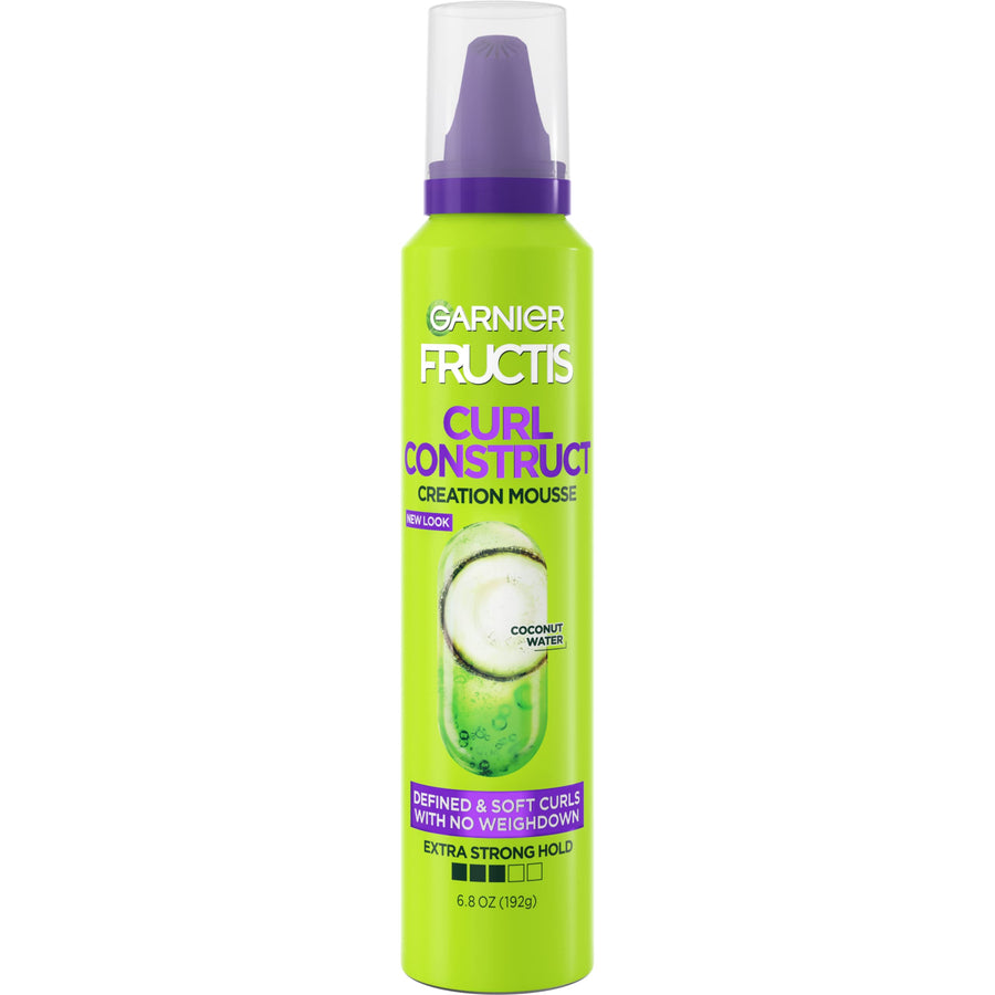 Fructis Style Curl Construct Creation Mousse, 6.8 Oz, 1 Count (Packaging May Vary)