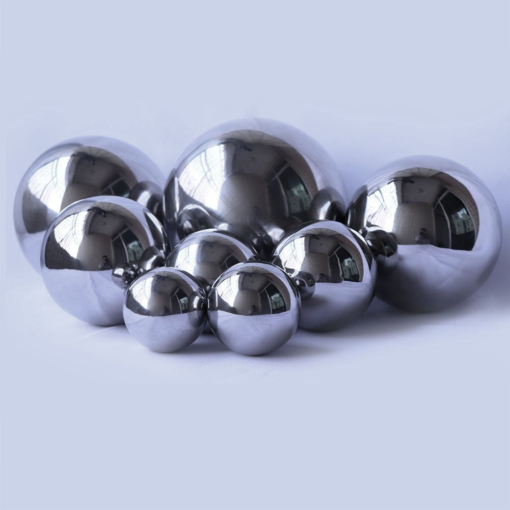 Durable Stainless Steel Gazing Balls Hollow Mirror Globe Floating Reflective Ball Polished Shiny Sphere for Home Garden Pond Outdoor Swimming Pool Decoration (8 Inch)