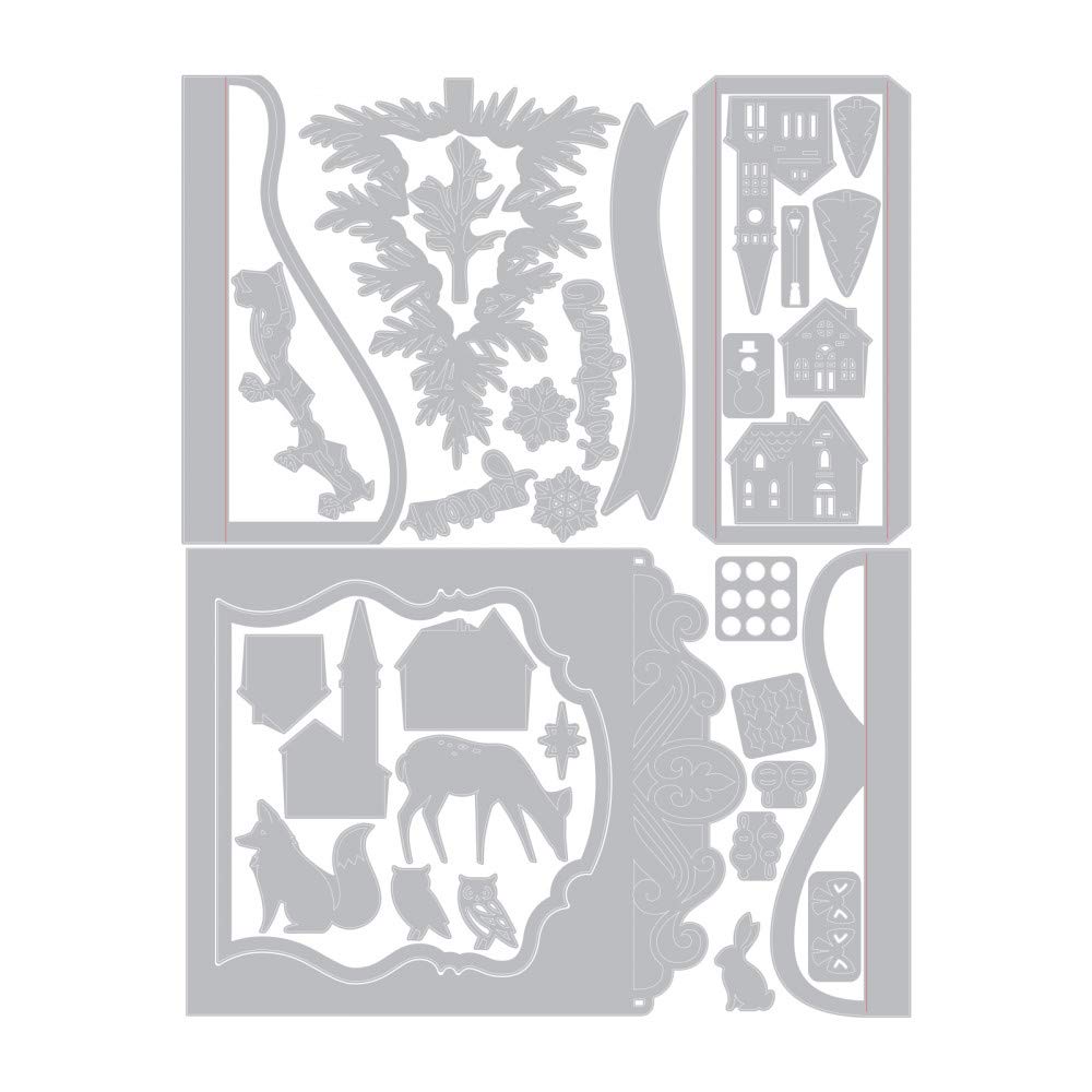 Thinlits Die Set Holiday Shadow Box #2 by Katelyn Lizardi (34-Pack), MultiColor