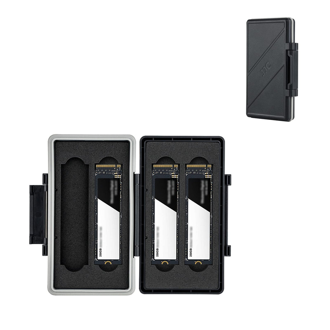 Compact M.2 2280 2260 2240 2242 2230 Case,4 Slots M.2 SSD Holder Box,M.2 Internal Solid State Hard Drive Storage,Water-Resistant,Dustproof,Shockproof