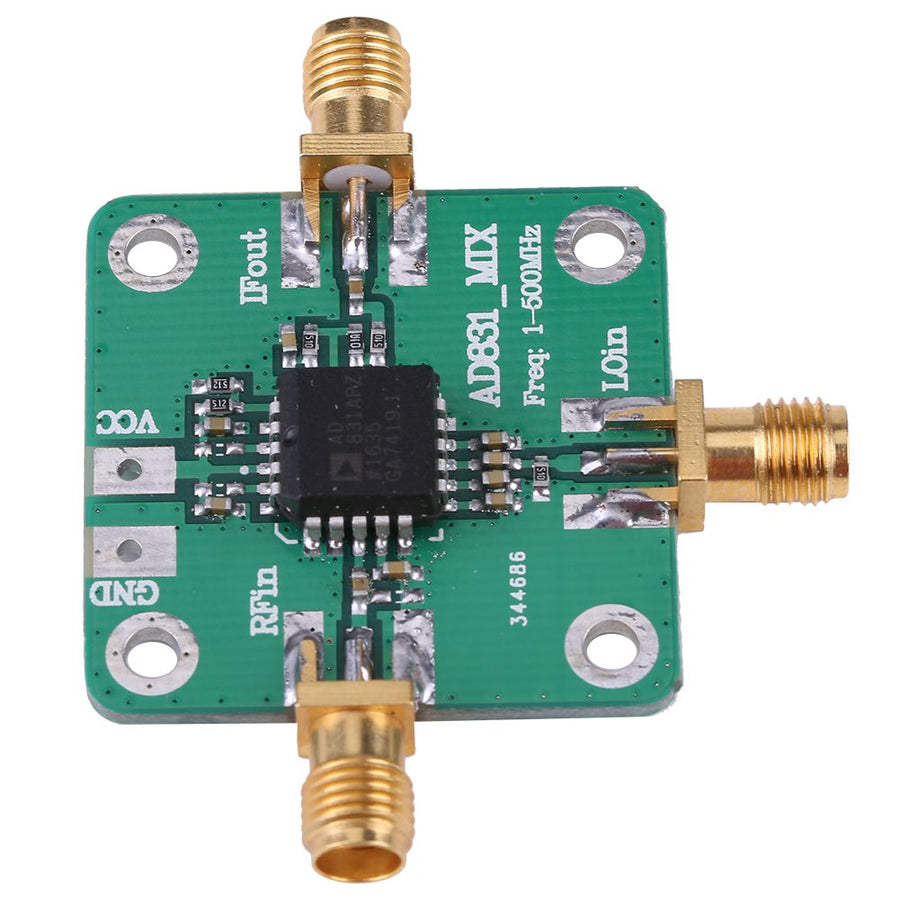 AD831 High Frequency Transducer RF Mixer Module 500MHz Bandwidth Mixing Down Mixing Dual Balanced Mixer Single Chip Radio Frequency Converter -10dBm
