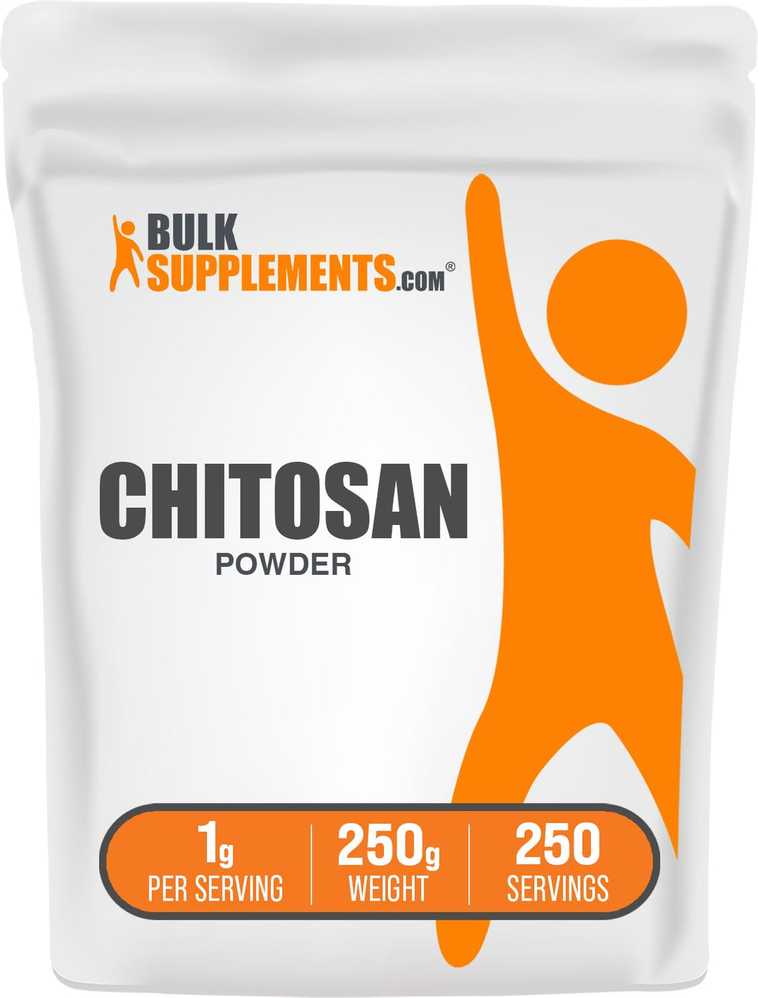 .com Chitosan Powder - Chitosan 1000mg Supplements - Food Grade & Gluten Free, 1g per Serving, 250g (8.8 oz) (Pack of 1)