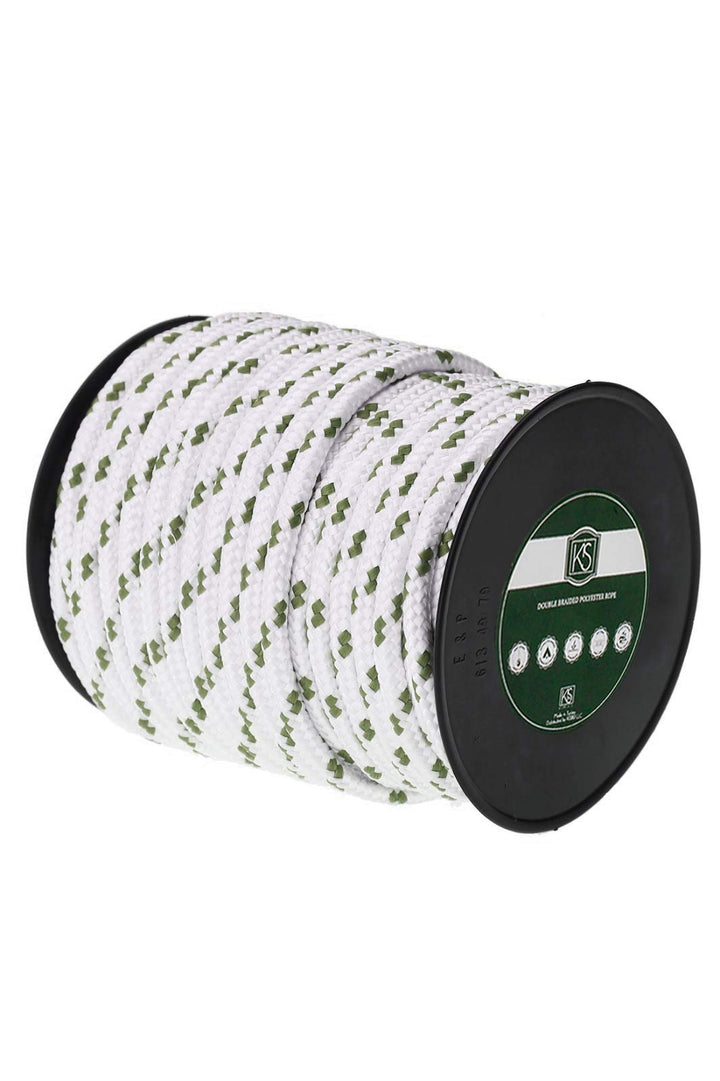 Premium Quality Double Braided Nylon Polyester Rope 6 MM (1/4 inch 60 ft) - Boat, Docking, Anchor - Heavy-Duty Extra Strength - Multi-Purpose, Sailing, Crafting, Camping, Marine - Made in Turkey