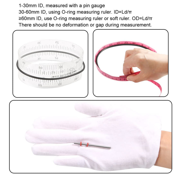 Silicone O-Ring, 12mm OD, 10mm ID, 1mm Width, VMQ Seal Rings Gasket, Red, Pack of 30
