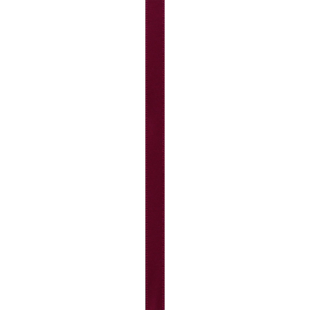 Berwick 072639 3/8 Wide Single Face Satin Ribbon, Wine Red, 6 Yds