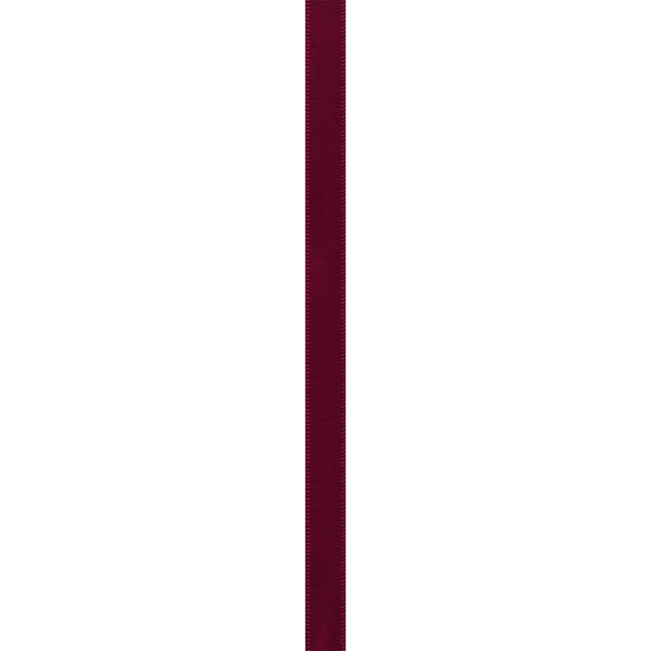 Berwick 072639 3/8 Wide Single Face Satin Ribbon, Wine Red, 6 Yds